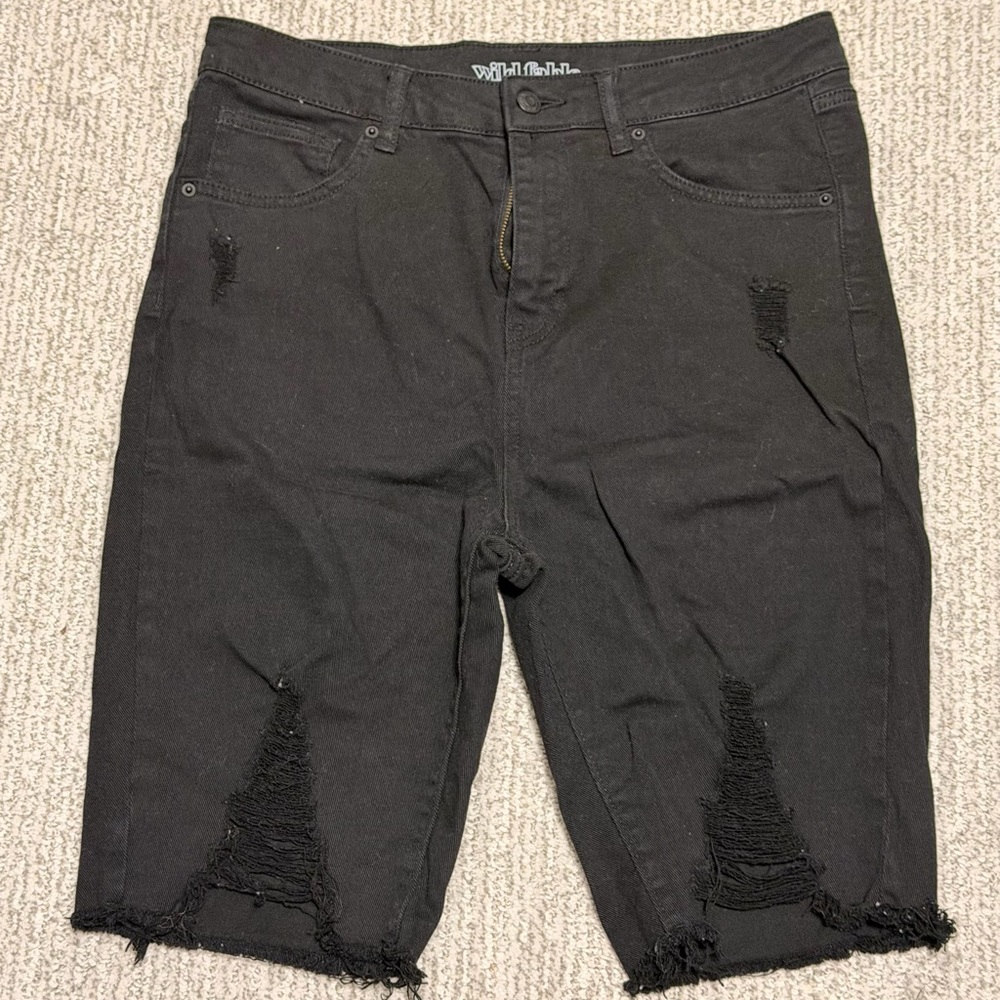 Wild Fable Black Denim Shorts